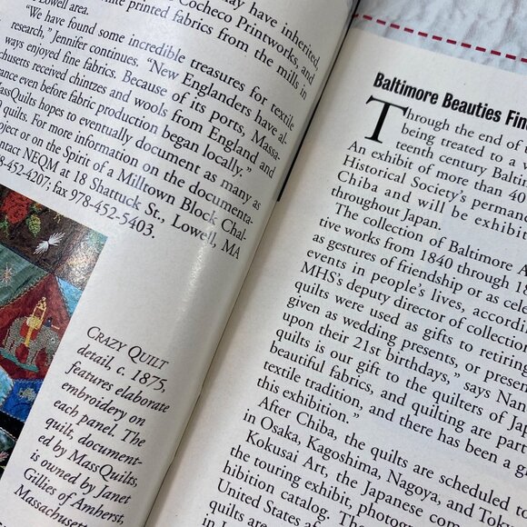 Quilters Newsletter Magazine April 2000 No. 321 Edition Patterns Tip Articles - Picture 4 of 11